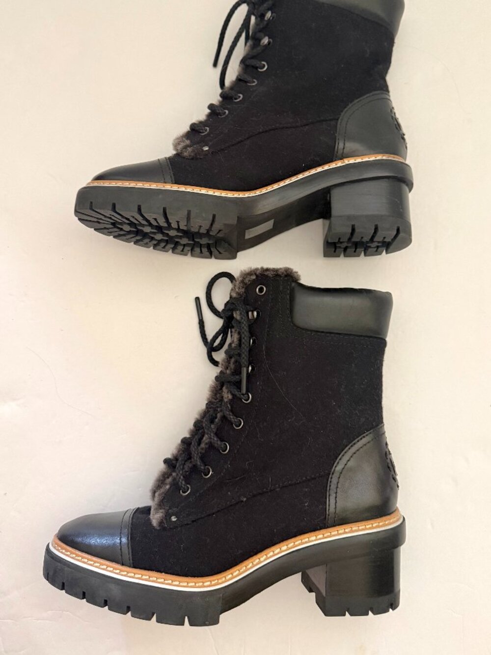 Tory Burch Miller lug-sole lace-up bootie